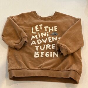 H&M Brown Kids Adventure Sweatshirt